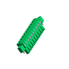 PA66 سبز Pluggable PCB ترمینال بلوک بدون گوش 10P 3.50 زن WCON ROHS