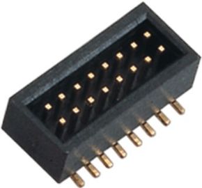 2 * 8 پین برنجی PA9T طلا فلش SMT جعبه سربرگ اتصال 1.0mm