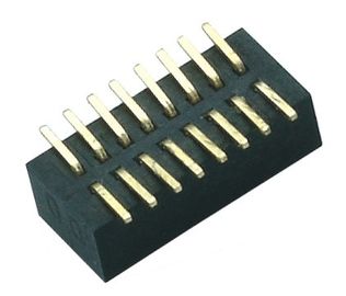 2 * 8 پین برنجی PA9T طلا فلش SMT جعبه سربرگ اتصال 1.0mm