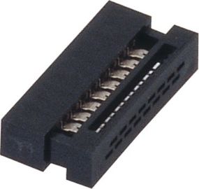 اتصال سوکت WCON 1.27mm IDC 16 پین PBT مشکی 30٪ GF UL94V-0 ROHS