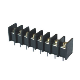 پایانه 7.62mm بلوک تک ردیف PA66 سیاه و سفید نوار Snap 25٪ GF UL94V-0 برنج
