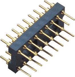 2.54mm IC Socket Connector 20P Round Pin Header صفحه PCB H = 3.0 سیاه ROHS