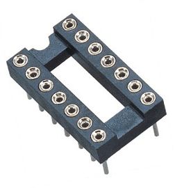 WCON 2.54mm IC Socket DIP Head pin pin Header H = 3.0، L = 7.43 Row of Pitch 7.62 ROHS black