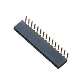 2 ردیف تک ردیف خم اتصال زن اتصال ارتفاع پلاستیکی 6.35mm پلاگین منحنی