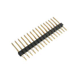 WCON Press Fit Pin Header Connector Single Row 2.54 Pitch PBT Black ROHS
