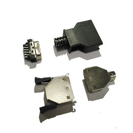 پین اتصال دهنده های سیاه و سفید SCSI CEN نوع 14 پین مرد PBT سیاه Sel.5U &quot;Au / Sn ROHS