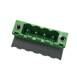 5.08 اتصالات پایانه بلوک اتصال دهنده راست راست زاویه PA66 Green ROHS