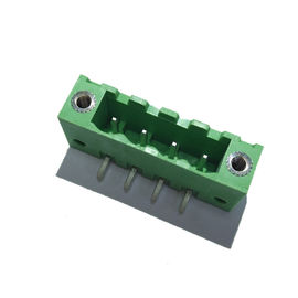 5.08 اتصالات پایانه بلوک اتصال دهنده راست راست زاویه PA66 Green ROHS