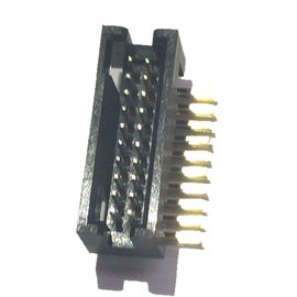 زاویه راست 1.27 مگا پیک اتصال، PA9T Black 20 Pin Header Connector