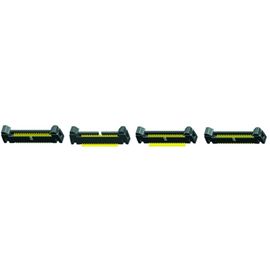 40P PA9T سیاه و سفید UL94V-0 سرشاخه سربرگ 1.27mm هدر خروجی راست زاویه بسته بندی لوله کوتاه