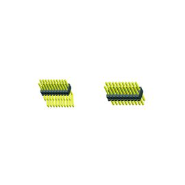 SMT LCP 0.80 * 1.20 پین هدر سیاه و سفید دو ردیف با CAP H = 1.4 رول بسته فلش طلایی ROHS