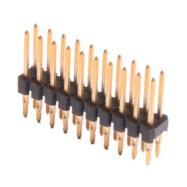 WCON Press Fit Pin Header Connector Single Row 2.54 Pitch PBT Black ROHS