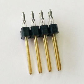 WCON Press Fit Pin Header Connector Single Row 2.54 Pitch PBT Black ROHS
