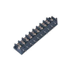 پایانه 7.62mm بلوک تک ردیف PA66 سیاه و سفید نوار Snap 25٪ GF UL94V-0 برنج