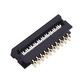 برنجی Sel Au / Ni 2 * 9P DIP پلاگین 2.54 * 7.62mm PBT 30٪ GF UL94V-0 ROHS