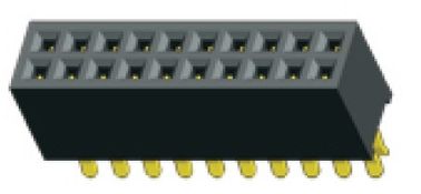 2.54 فاصله دو خط پانل بالا 8.5 ردیف PCB زن به اتصال PCB