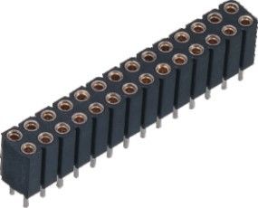 2.54 مگا هرت دپ سوکت اتصال دهنده سر پانل 180 درجه DIP PPS 30٪ GF
