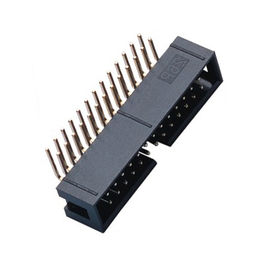 قلع پخت 2 * 10P 90 درجه DIP جعبه نایلون اتصال دهنده سر 1.27 زمین PA9T
