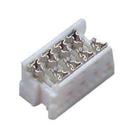WCON IDC Type Circuit Board اتصالات سیم 1.27mm 24p Pbt White Sn Plated