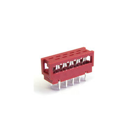 قرمز Mrc اتصال Idc کابل اتصال دهنده هیئت مدیره به اتصال سیم / فسفر برنز 1.27mm