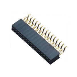 SMT Type Y Female Header 2.54 Pitch PA9T Flash Gold Black